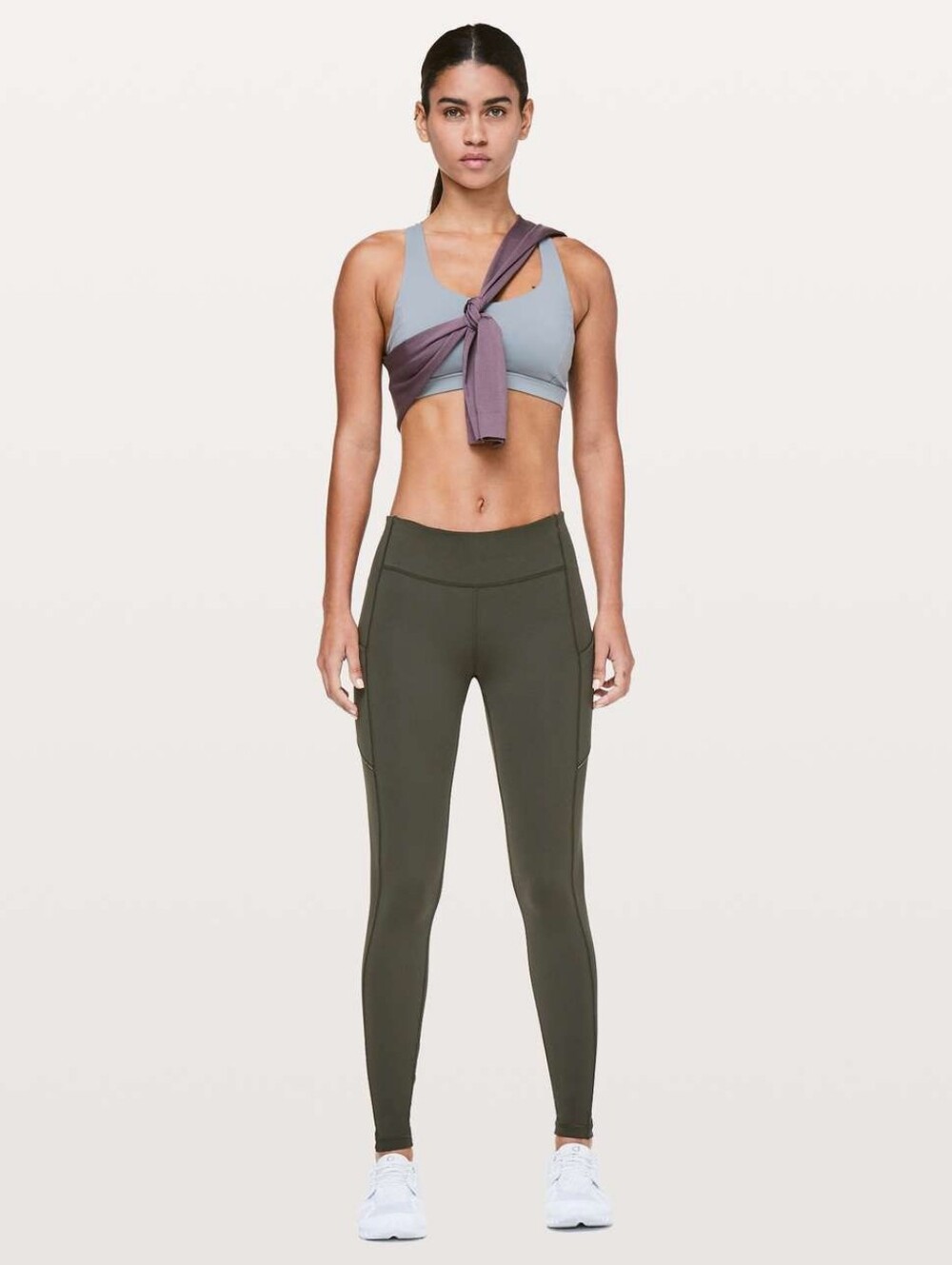 Lululemon Speed Up Tights 28" Size 6 Olive Green